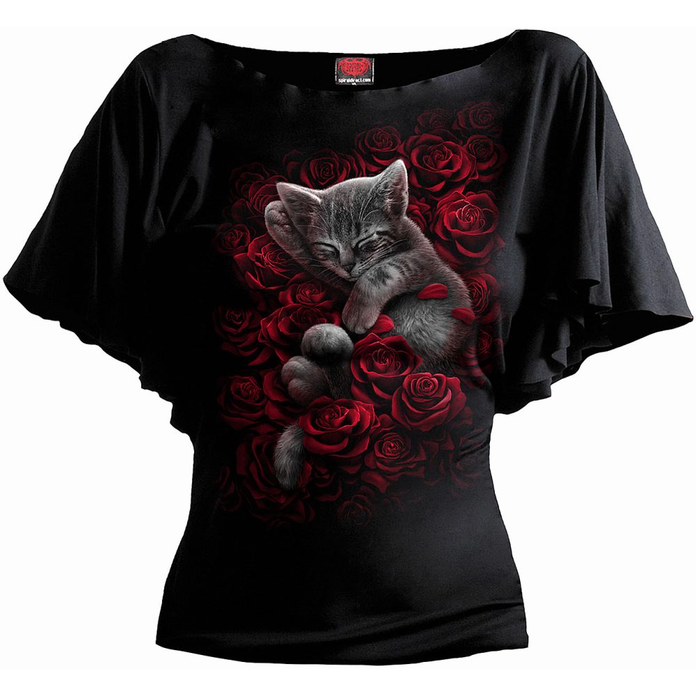 Spiral - BED OF ROSES Top - Noir